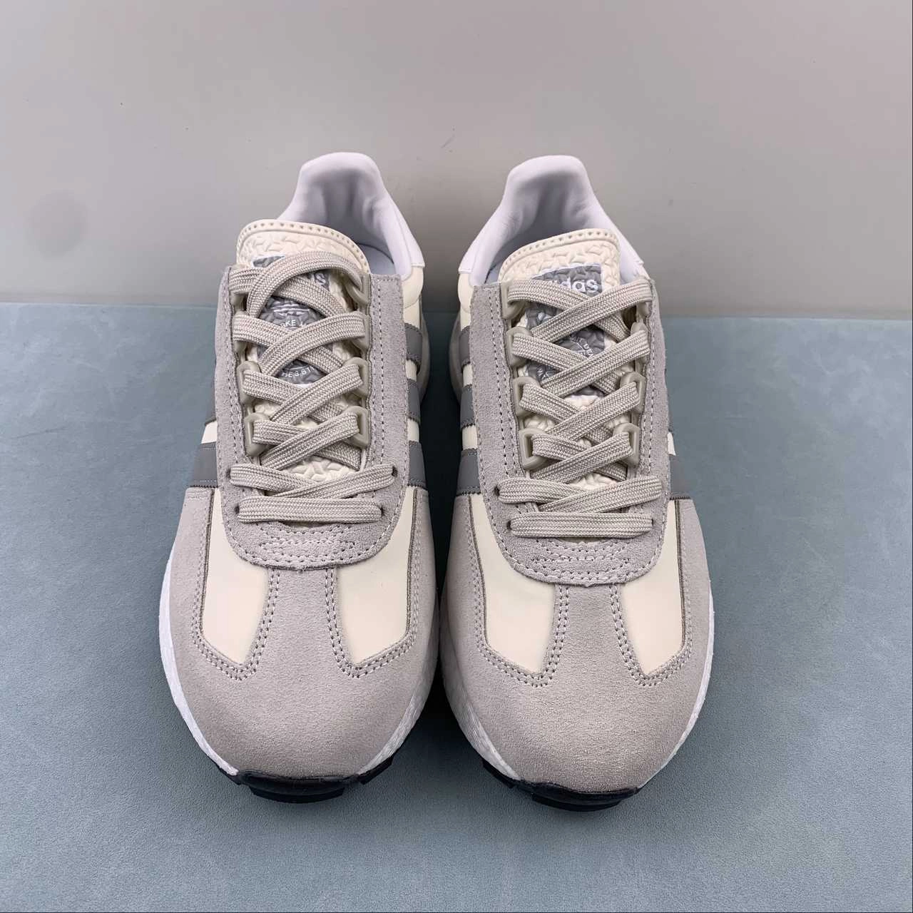 Adidas Retropy E5 Chalk White Gray IE7063 stylish running shoes responsive sole shoes