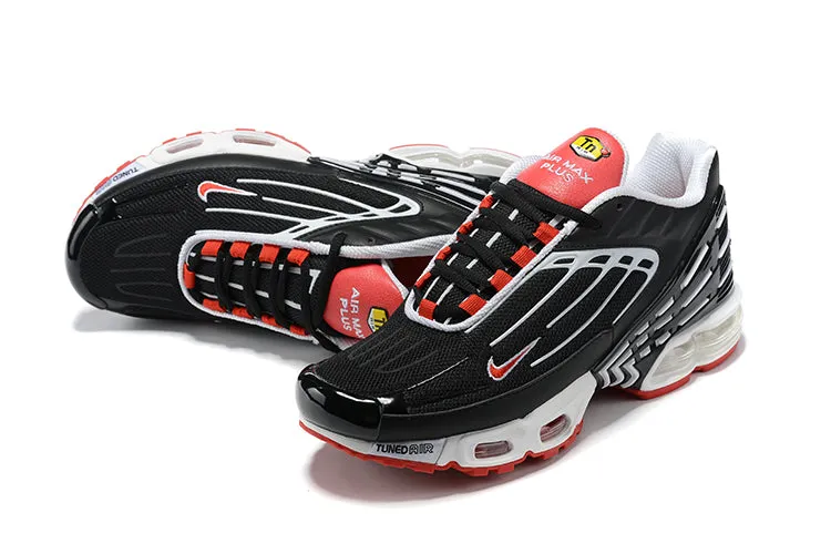 polyester running gear Air Max Plus 3 Black Track Red-White CJ0601-001