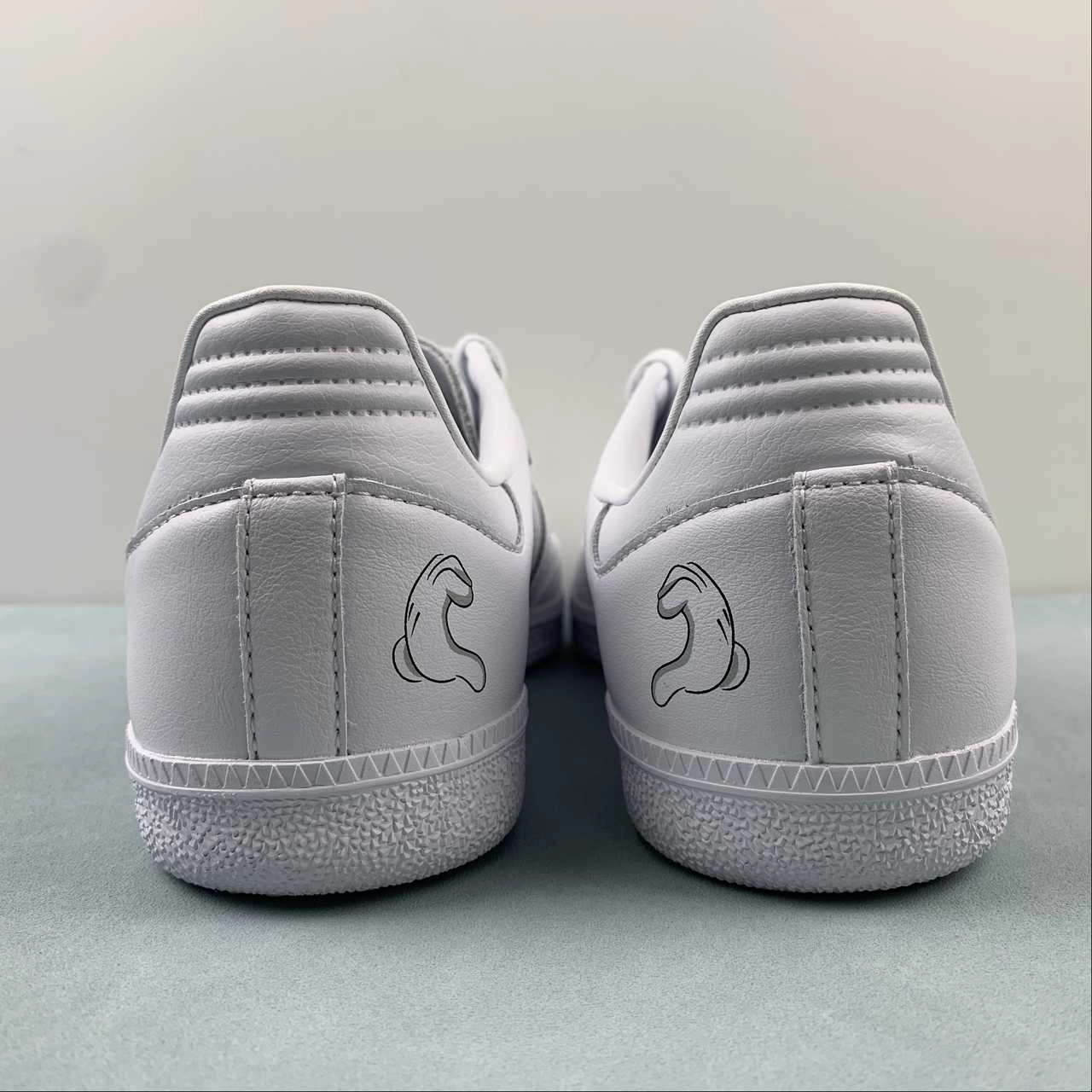 Adidas Samba Vegan x Disney Mickey Cloud White Core Black Gold Metallic GY1889 Soft   leather Block Stride