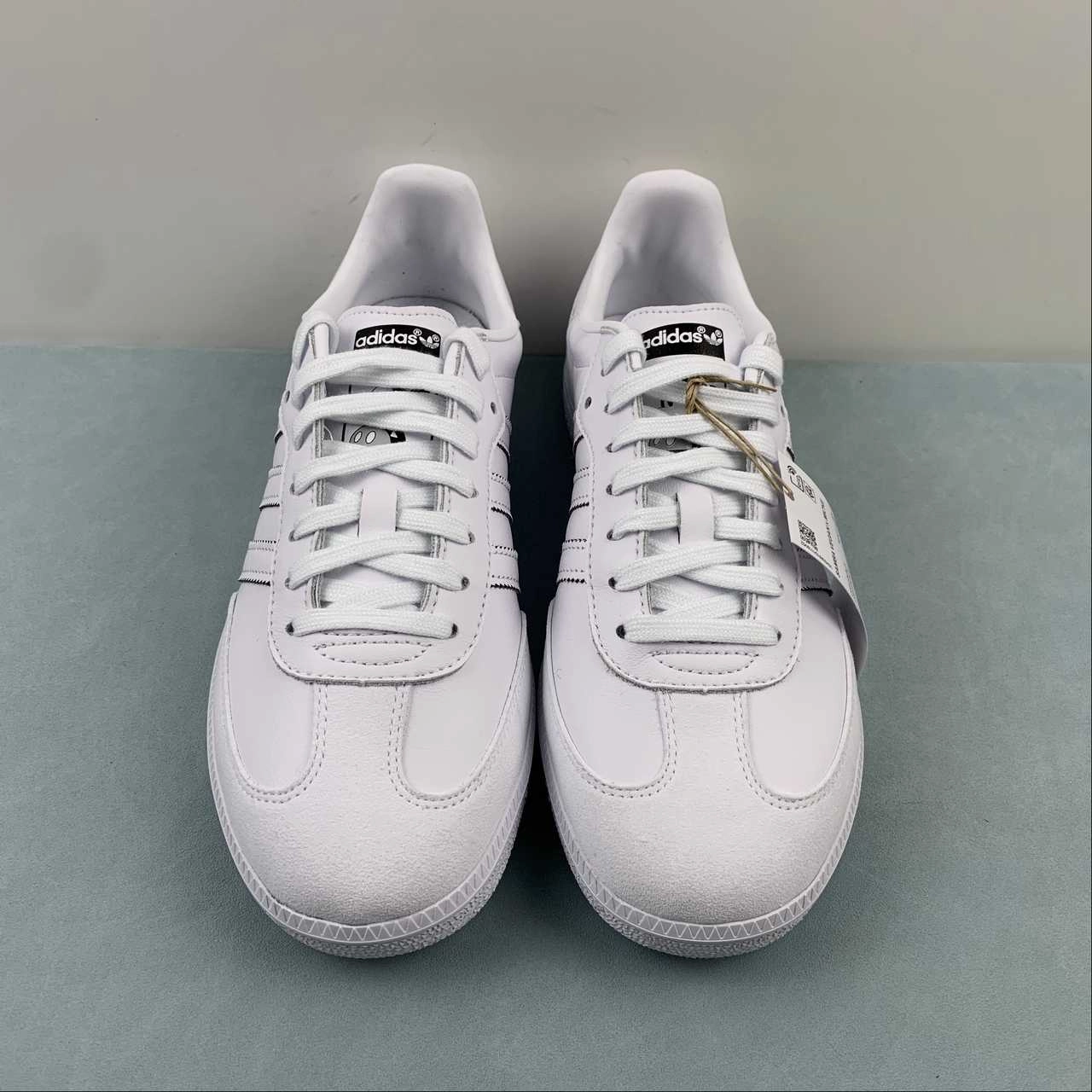 Adidas Samba Vegan x Disney Mickey Cloud White Core Black Gold Metallic GY1889 Comfort Fitment Thick sole