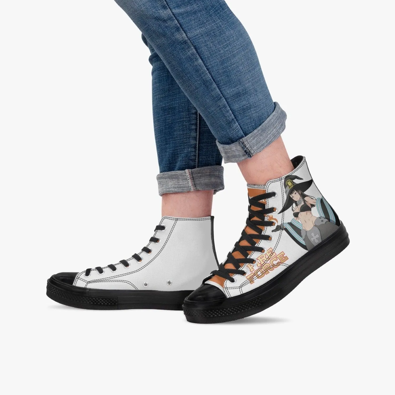 Fire Force Maki A-Star High Anime Shoes
