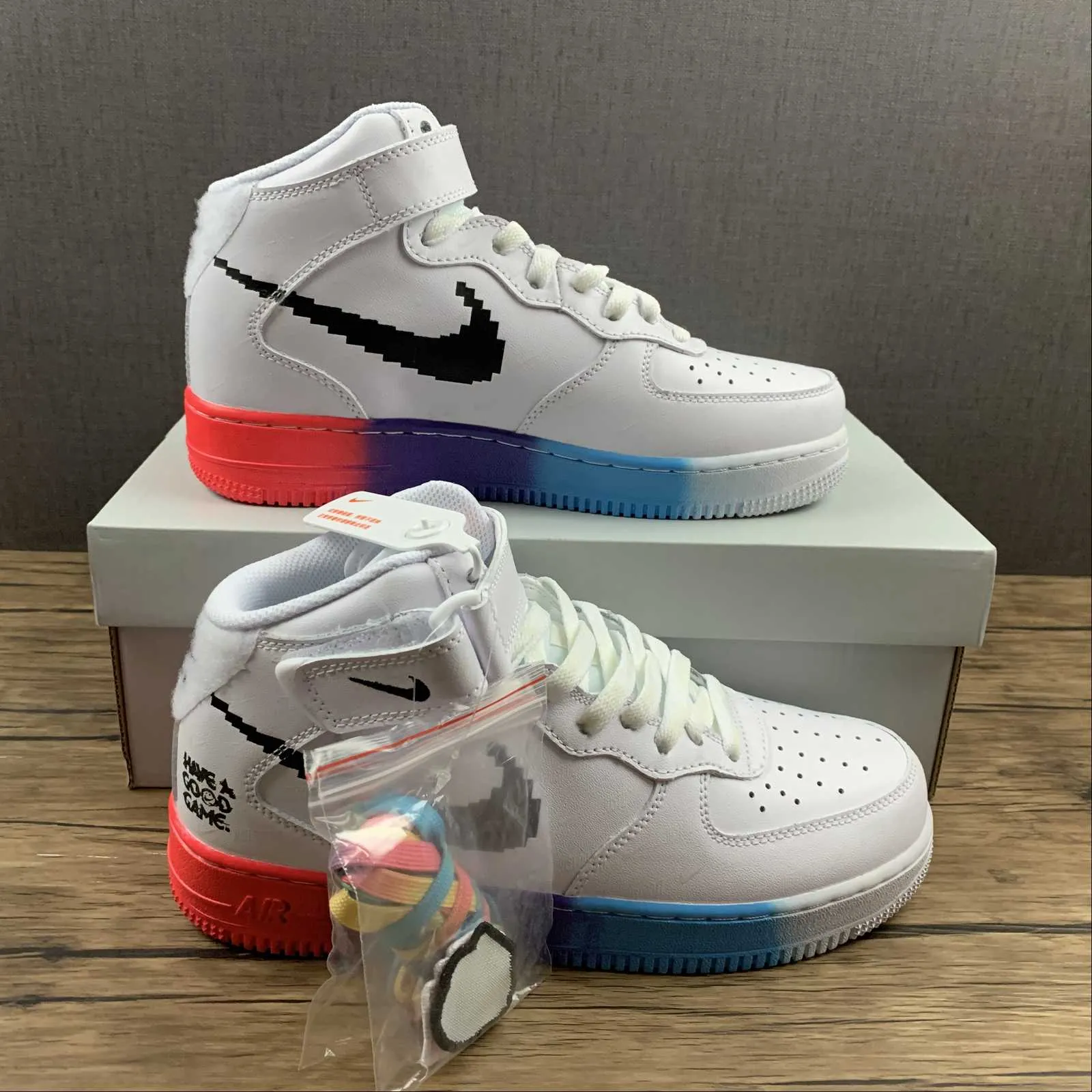 Air Force 1 07 Mid Vintage Video Game White DC3280 101 Cushioned Walk Daily Grind