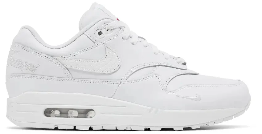 Nike Air Max 1 x Supreme 87 SP Triple White superior - craftsmanship bootie - style design shoes