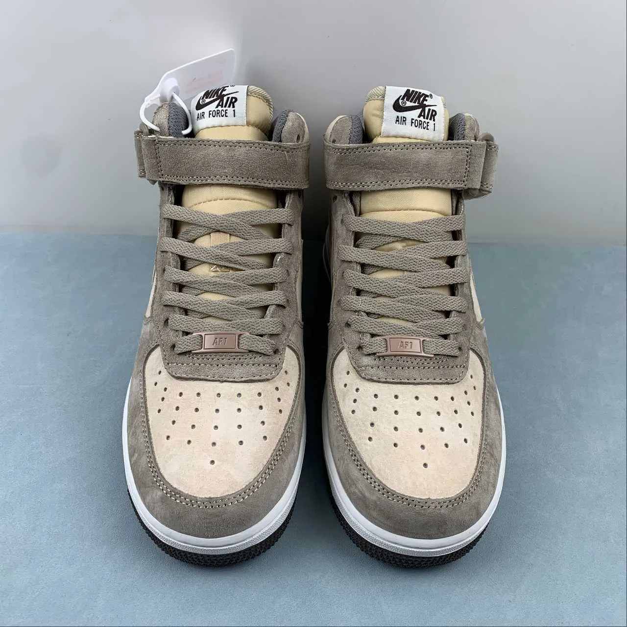 Save Hike Air Force 1 07 Mid Suede Gray Yellow CG9908-102