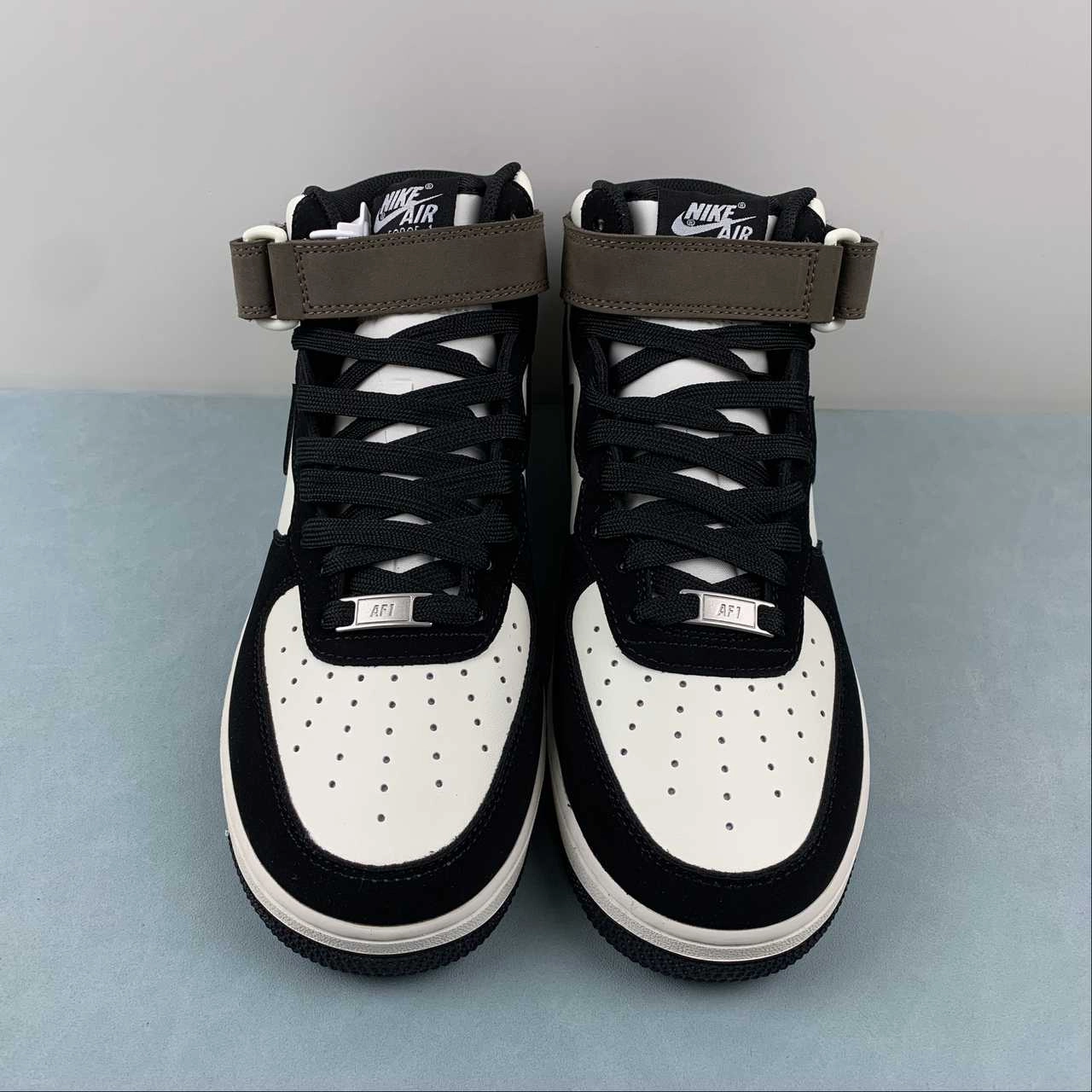 Stair Run Air Force 1 07 Mid Mocha Black White GH5696-023