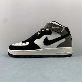 warm weather Air Force 1 07 Mid Mocha Black White GH5696-023