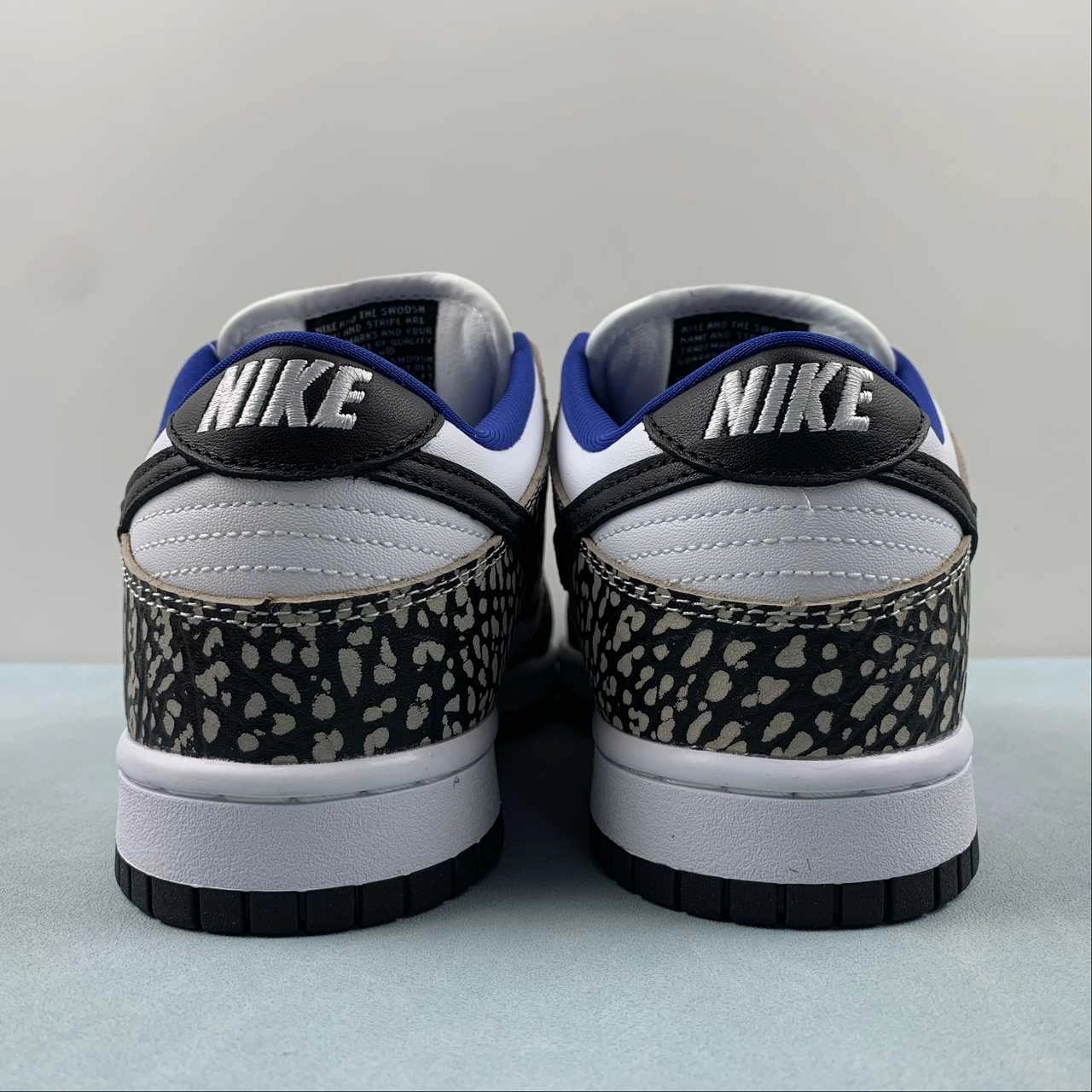 Supreme x Dunk Low Pro SB White Black Cement Gray 304292-001 Shock Diffusion Midsole Work Style