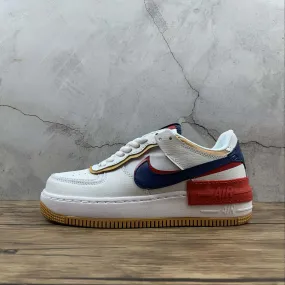 Air Force 1 Shadow White Yellow University Red Blue CJ1641-300 Bush Hike