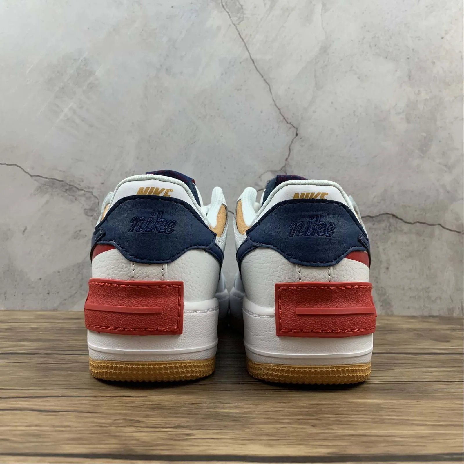 Air Force 1 Shadow White Yellow University Red Blue CJ1641-300 Moisture wicking hot climate