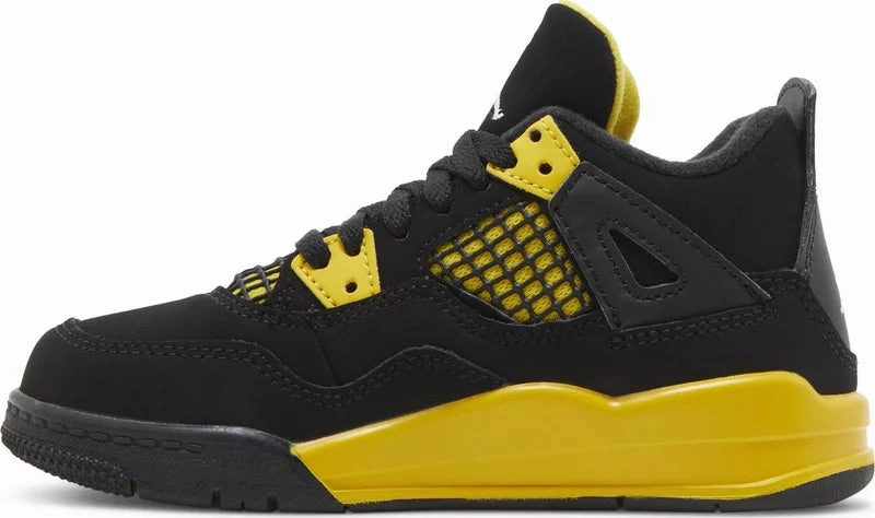 Nike Jordan 4 Yellow Thunder PS (Kids) Structured sole
