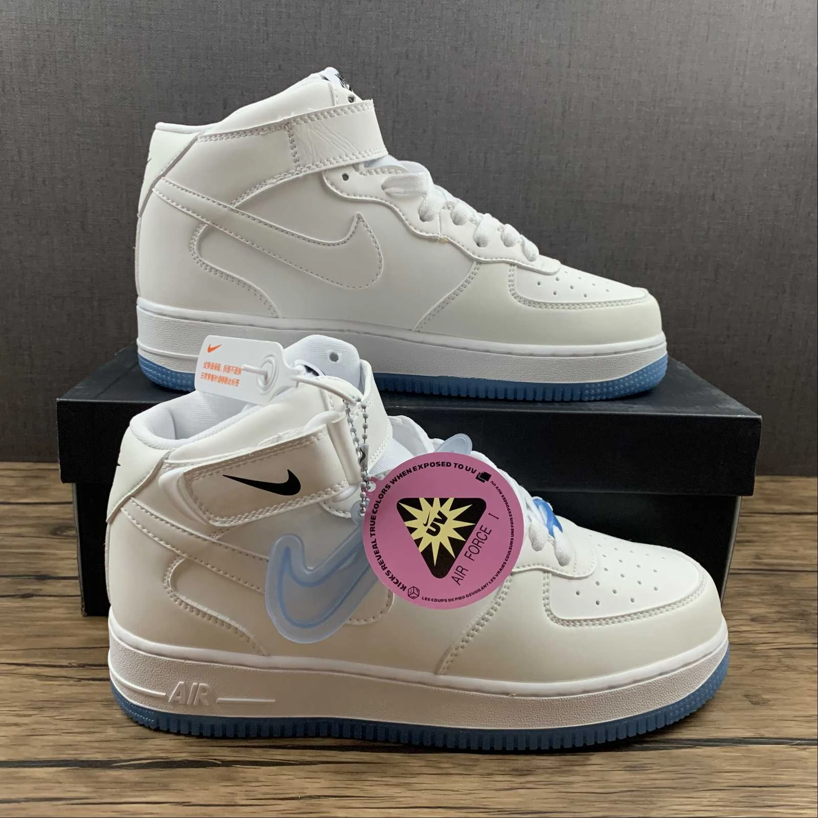 Outfit Choice Sturdy Build Air Force 1 07 Mid LX White University Blue Pink Black DA8301-102