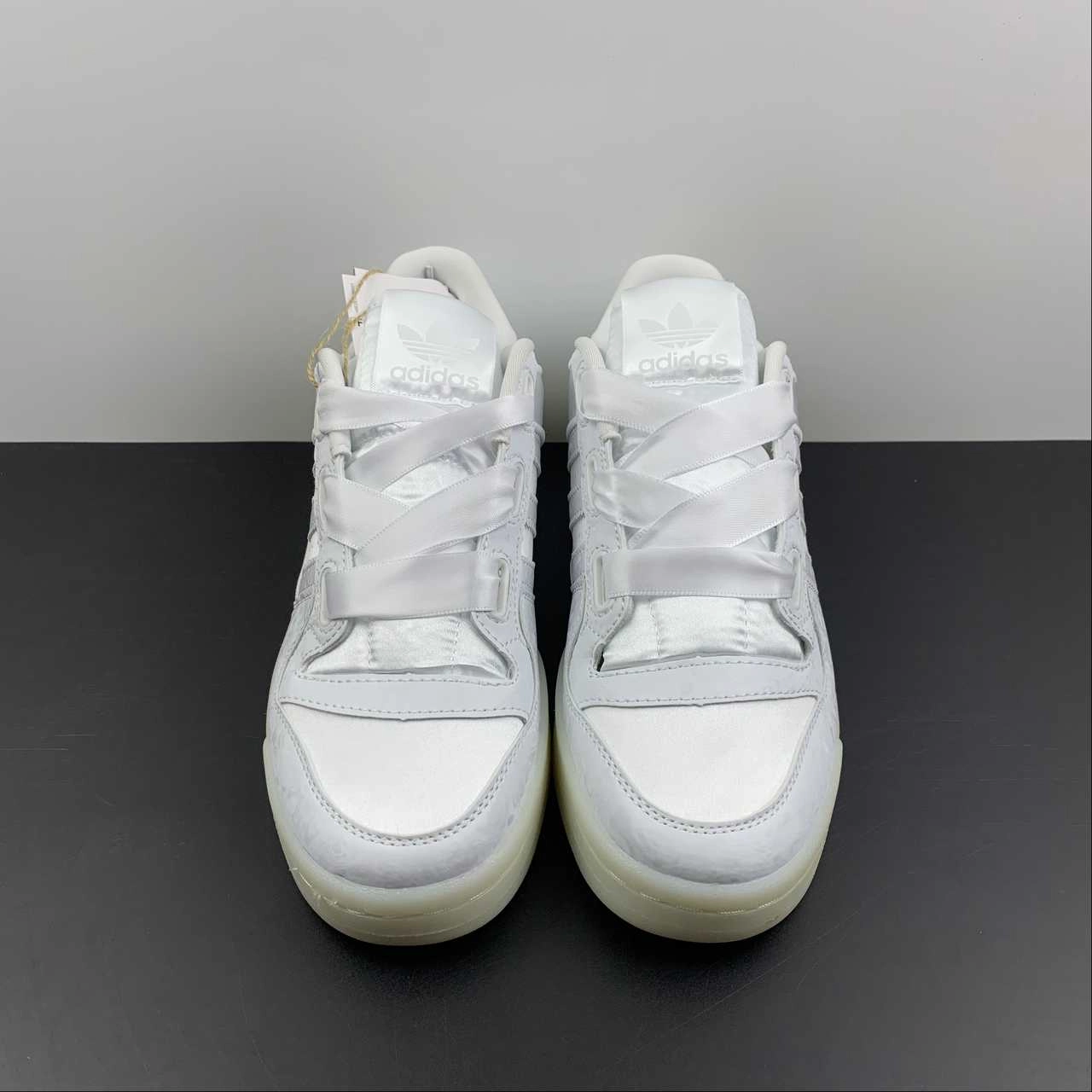 Adidas Forum 84 Low Satin Triple White H68194 Heel Support Cross Walk