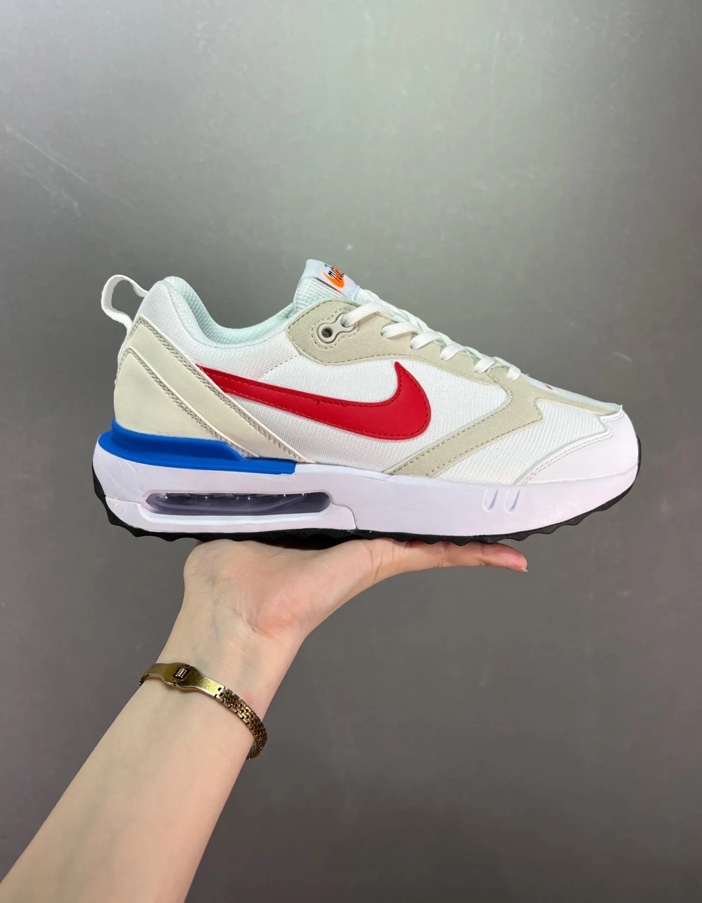 Air Max Dawn White Red-Photo Blue-Black DM0013-100 neoprene running shoes