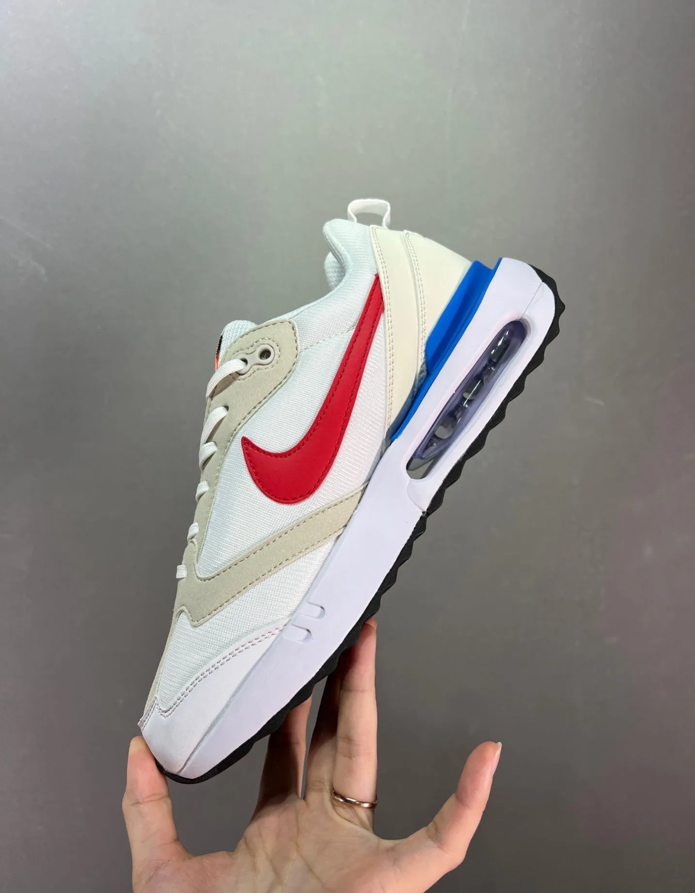 Air Max Dawn White Red-Photo Blue-Black DM0013-100 animal - print - design shoes
