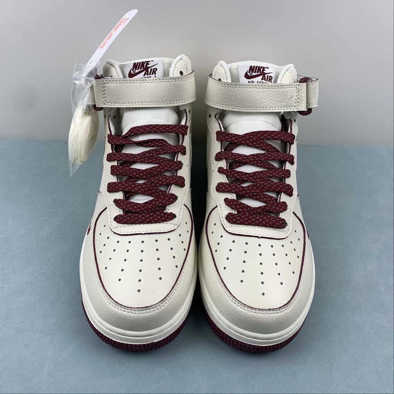 Air Force 1 07 Mid Off White Dark Red SG2356-803 Comfort Enhancement Soft Grip