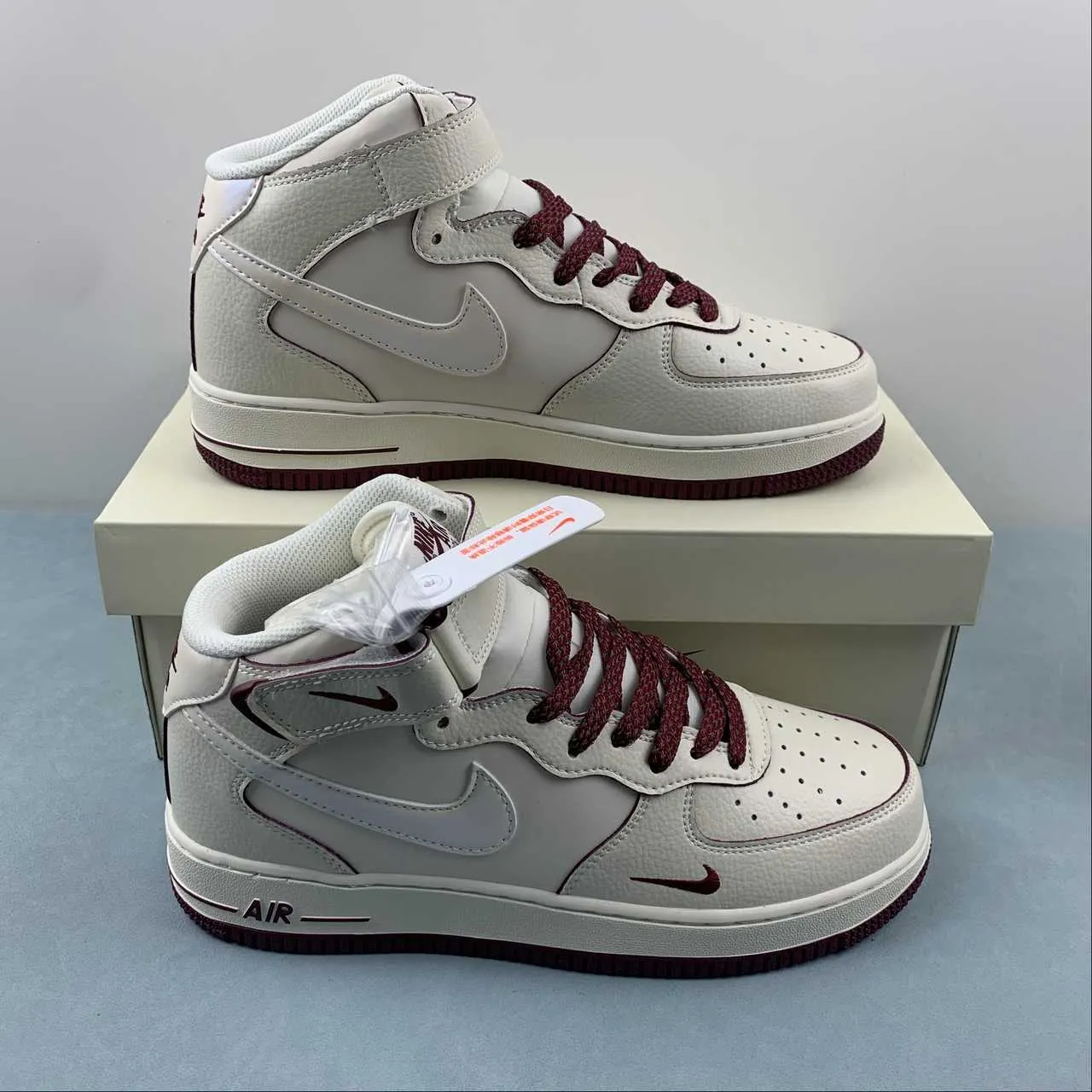 Stable Air Force 1 07 Mid Off White Dark Red SG2356-803