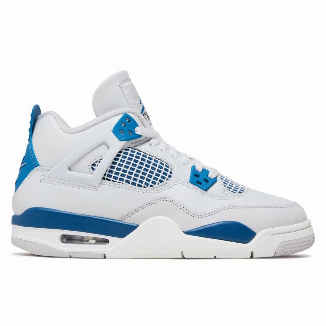 Synthetic Overlay Reinforcement Nike Air Jordan 4 Retro Military Blue GS HF4281 141