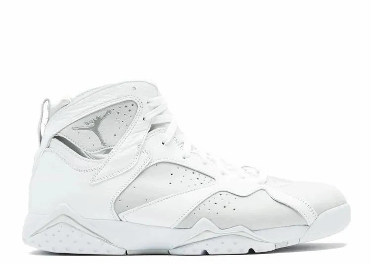 Enhanced Footwork Air Jordan 7 Pure Platinum