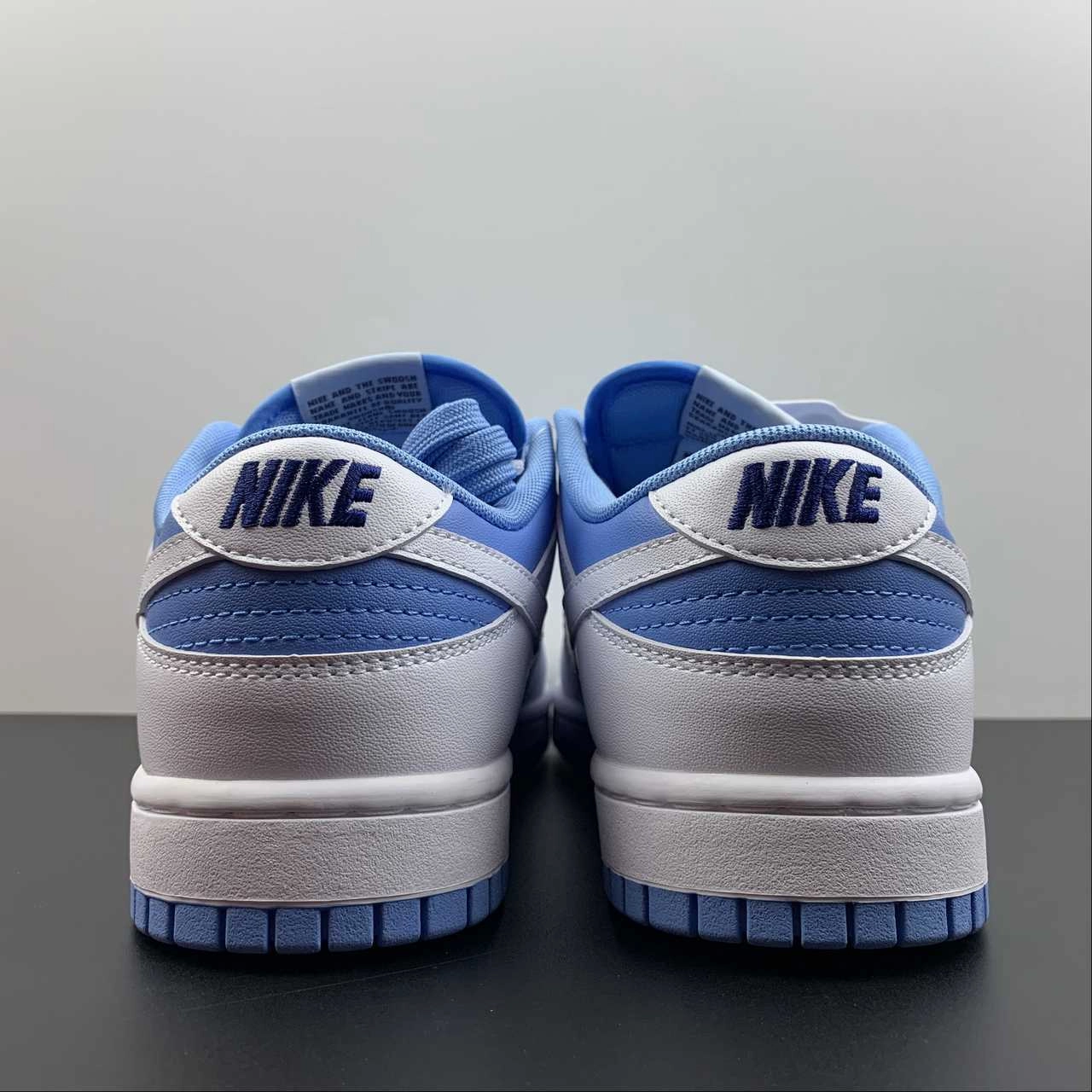Ventilated Arch Support morning run SB Dunk Low Reverse UNC University Blue White Royal Blue DJ9955-101