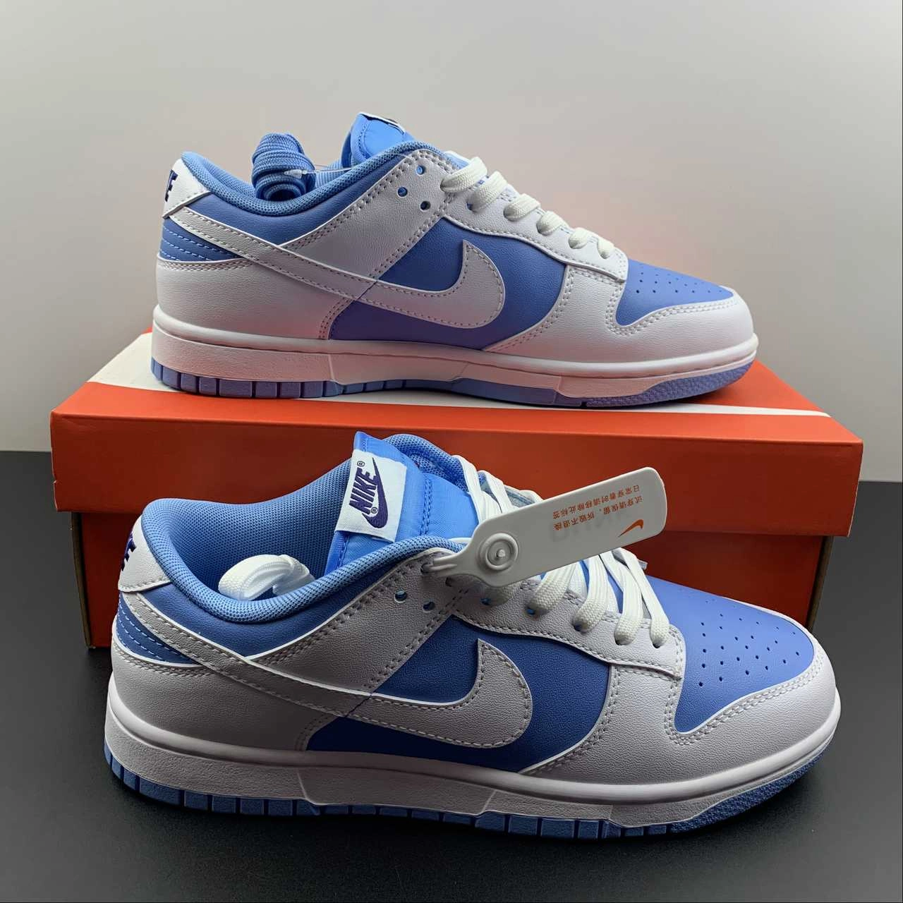 Outdoor Style SB Dunk Low Reverse UNC University Blue White Royal Blue DJ9955-101