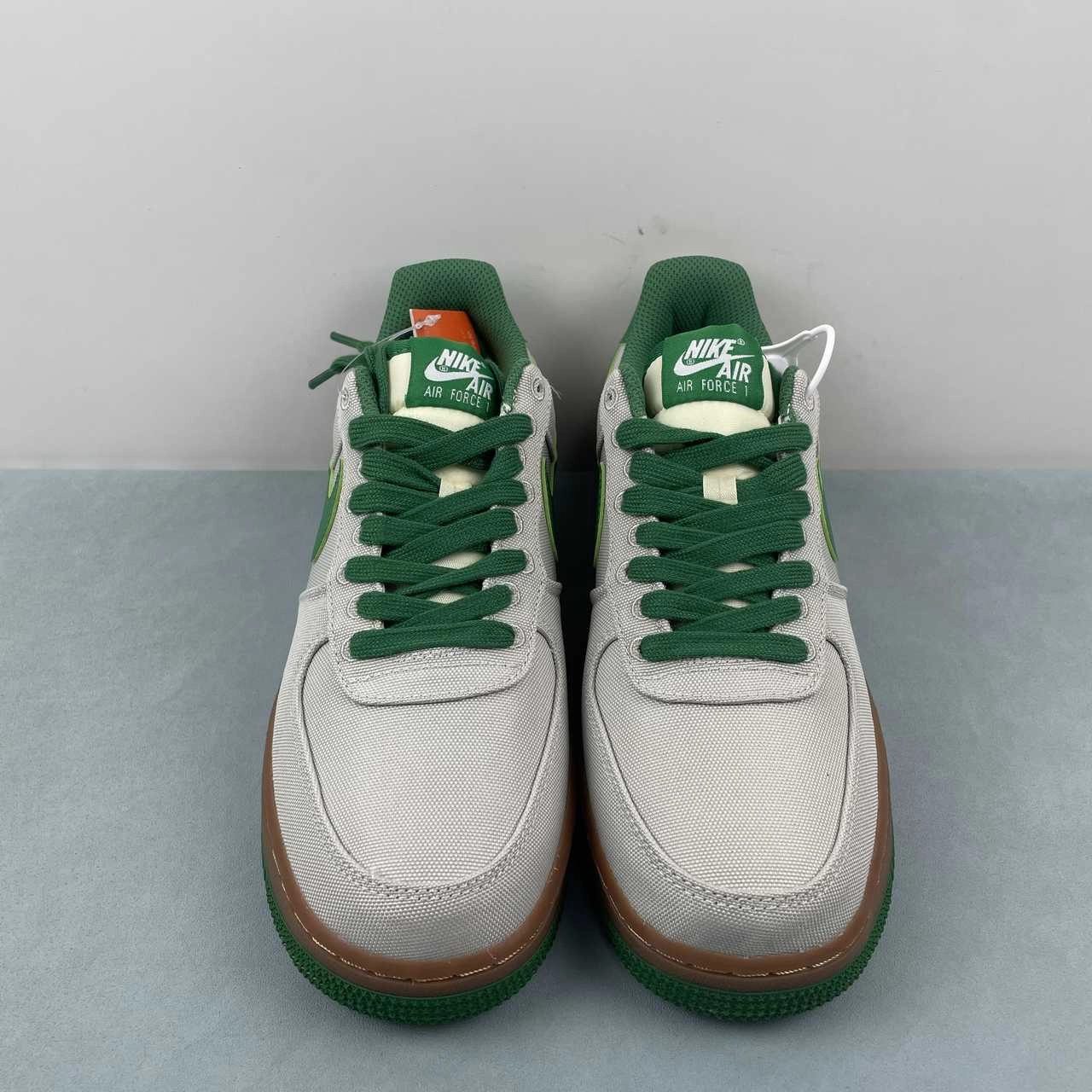 Easy Step ElasticMaterial Air Force 1 07 Low Canvas Light Bone Aloe Green AJ7282-003