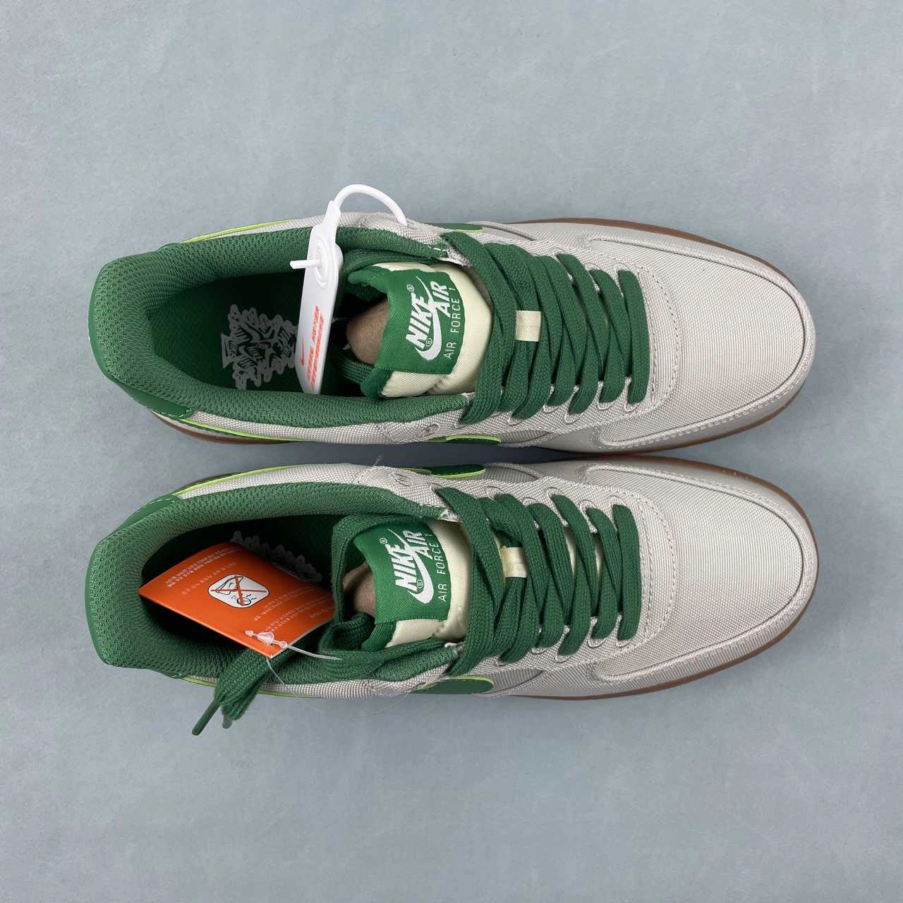 Fashion Mood Air Force 1 07 Low Canvas Light Bone Aloe Green AJ7282-003