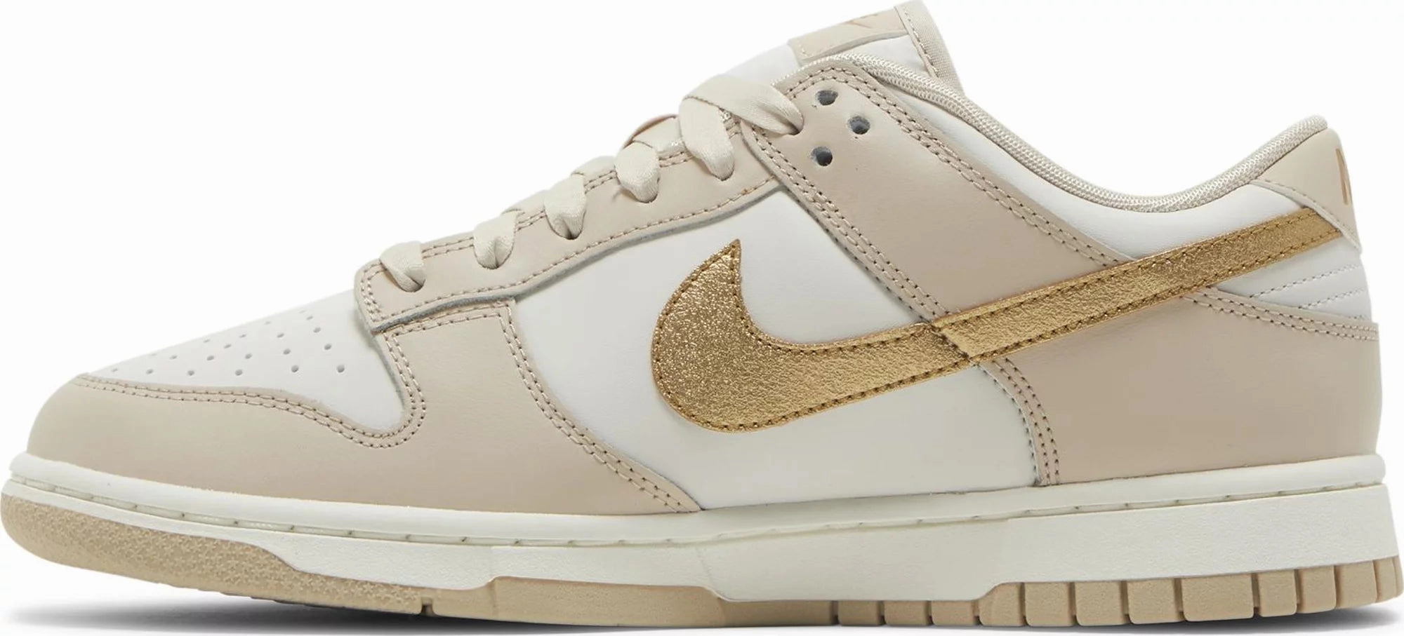 Nike Dunk Low Phantom Metallic Gold W Neutral Pronation Support
