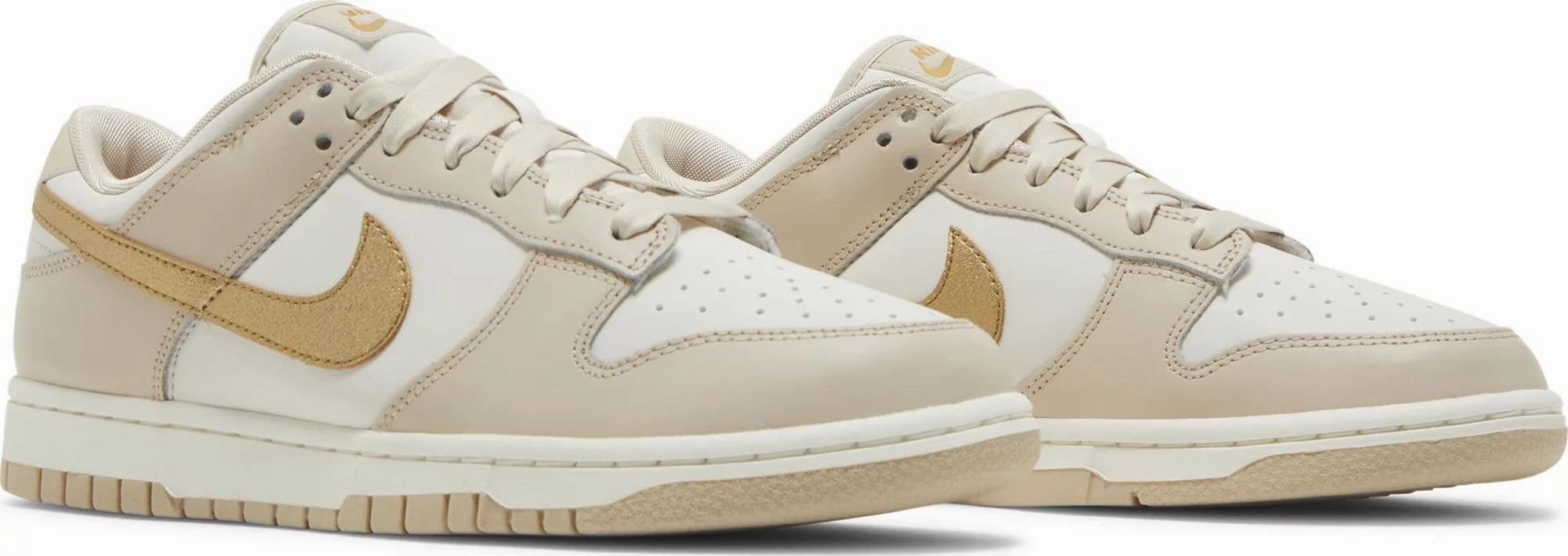 Nike Dunk Low Phantom Metallic Gold W Lateral Stabilizer Antimicrobial