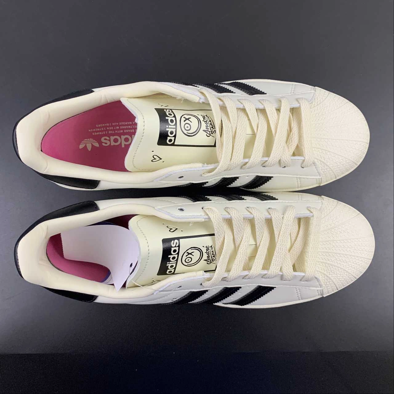 Adidas Superstar x Andr?? Saraiva Cream White Core Black GZ2203 Secure Motion