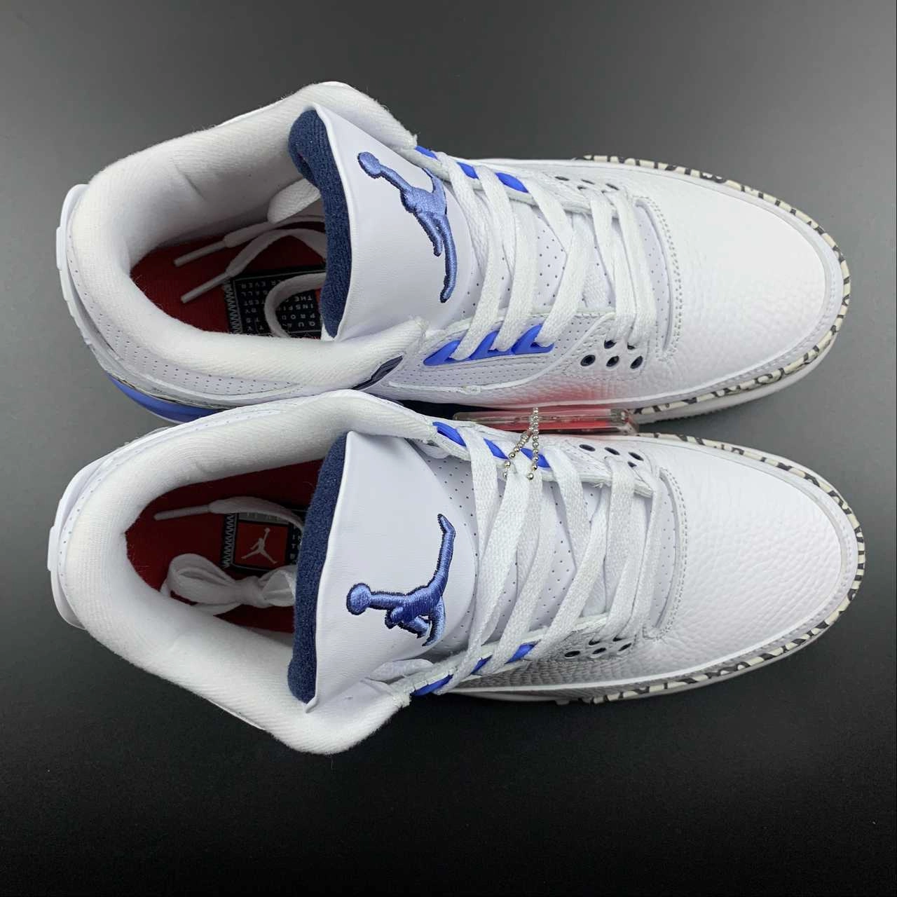 Day-Long Wear River Hike Air Jordan 3 Retro UNC White Valor Blue Tech Grey CT8532-104