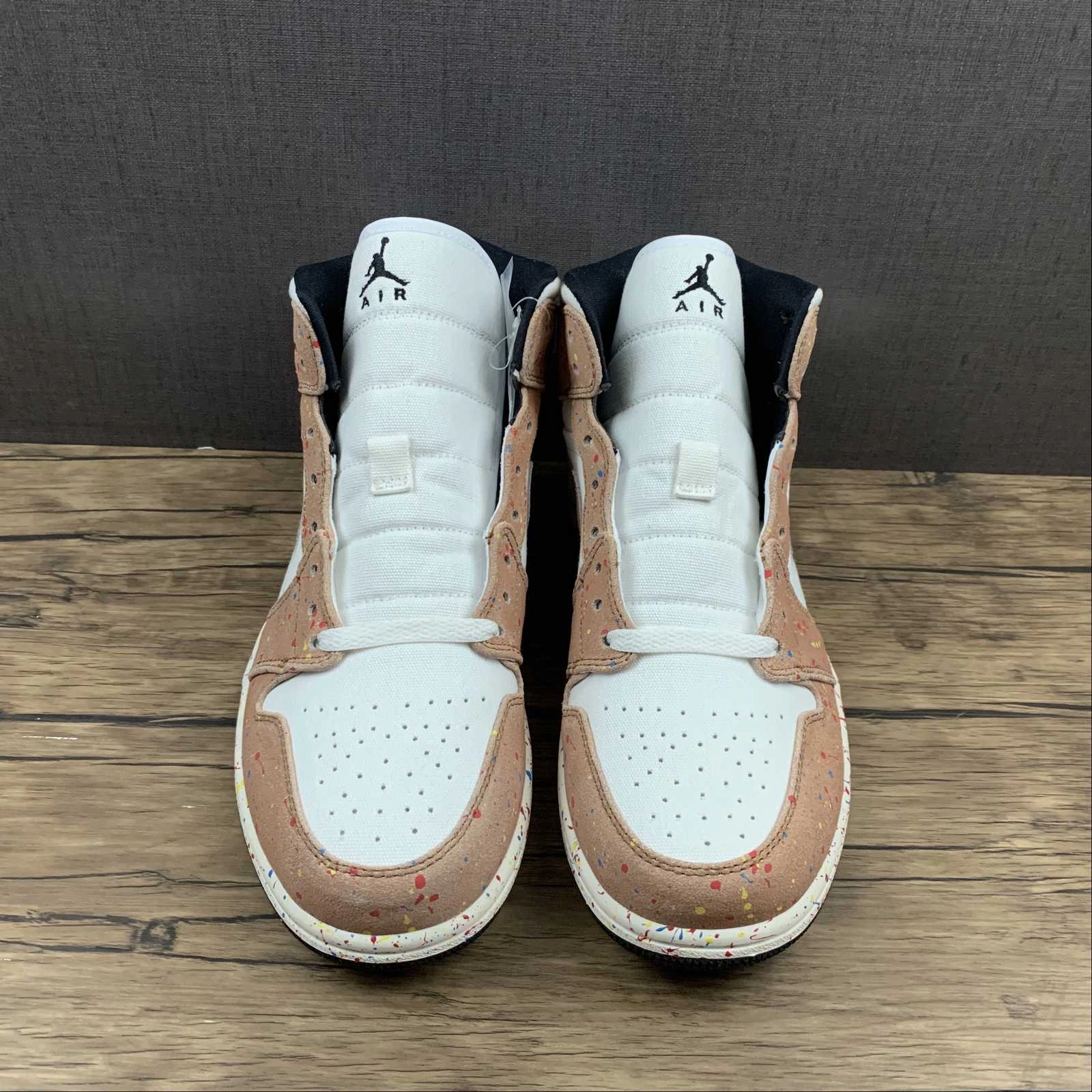 Air Jordan 1 Mid SE Sail Black-Cider-Chile Red (2021) DA8005-100 Run Flex