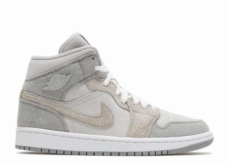 Air Jordan 1 Mid Particle Grey (W) Plain Step