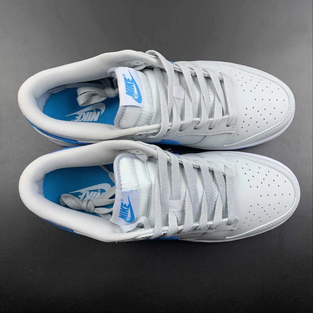SB Dunk Low Retro Pure Platinum Blue Lightning White DV0831-001 Anti Microbial Treatment