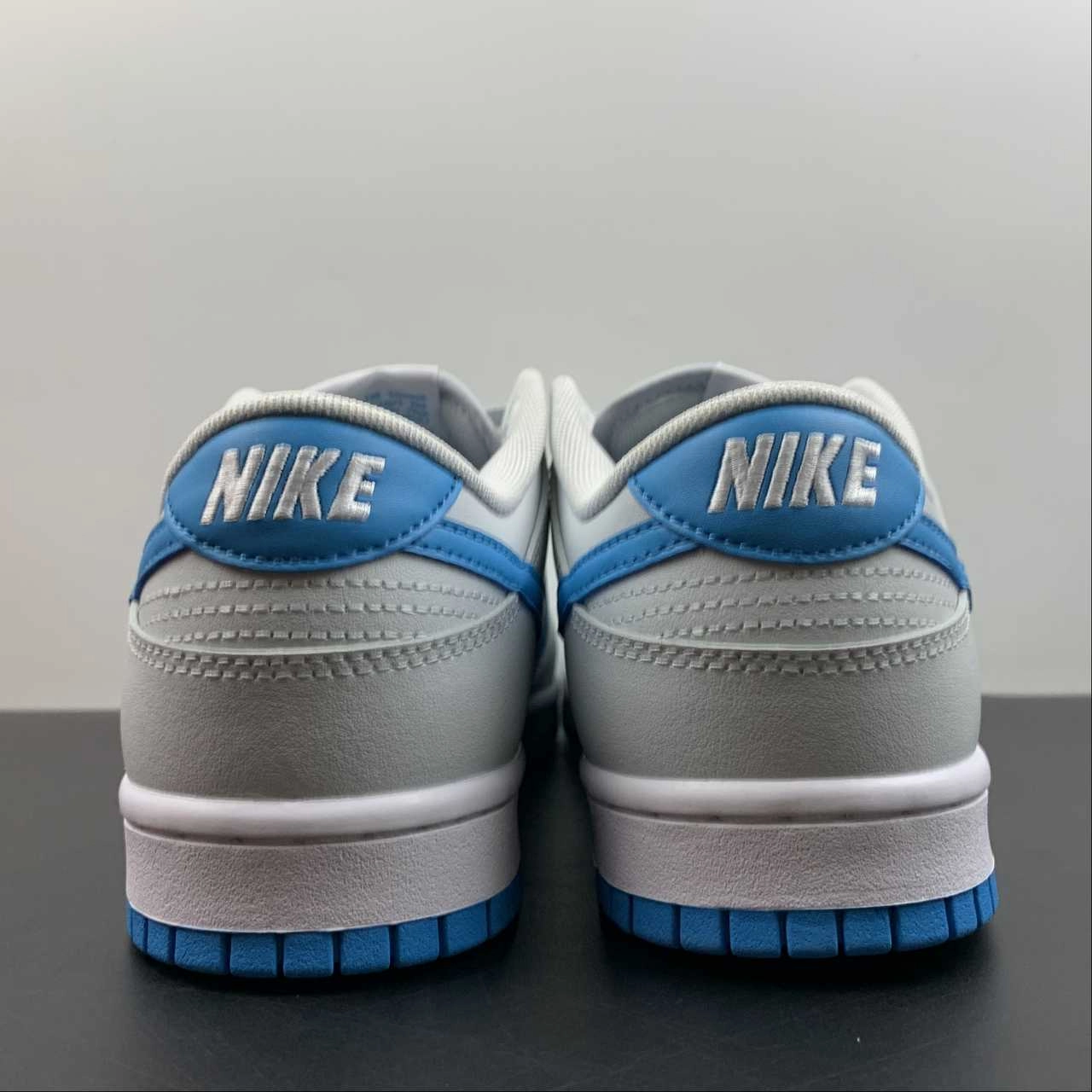 SB Dunk Low Retro Pure Platinum Blue Lightning White DV0831-001 Durable Bottom