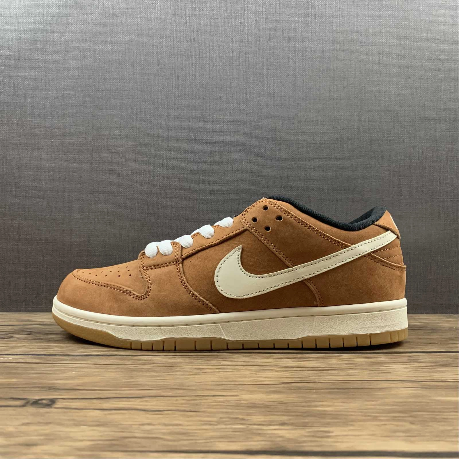 SB Dunk Low PRO ISO Dk Russet Sail Dk Russet Black DH1319-200 Rubberized Heel Urban Minimal