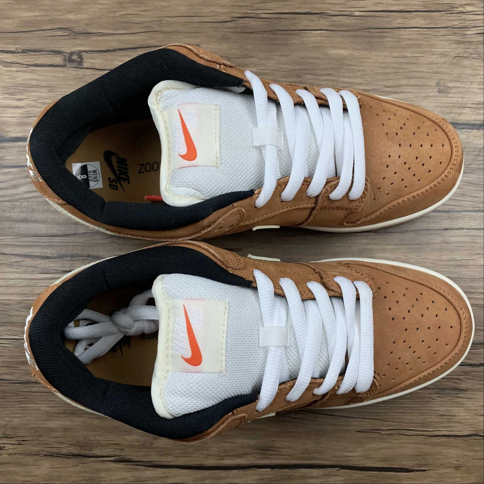 SB Dunk Low PRO ISO Dk Russet Sail Dk Russet Black DH1319-200 Water Resistant Weave Padded Design