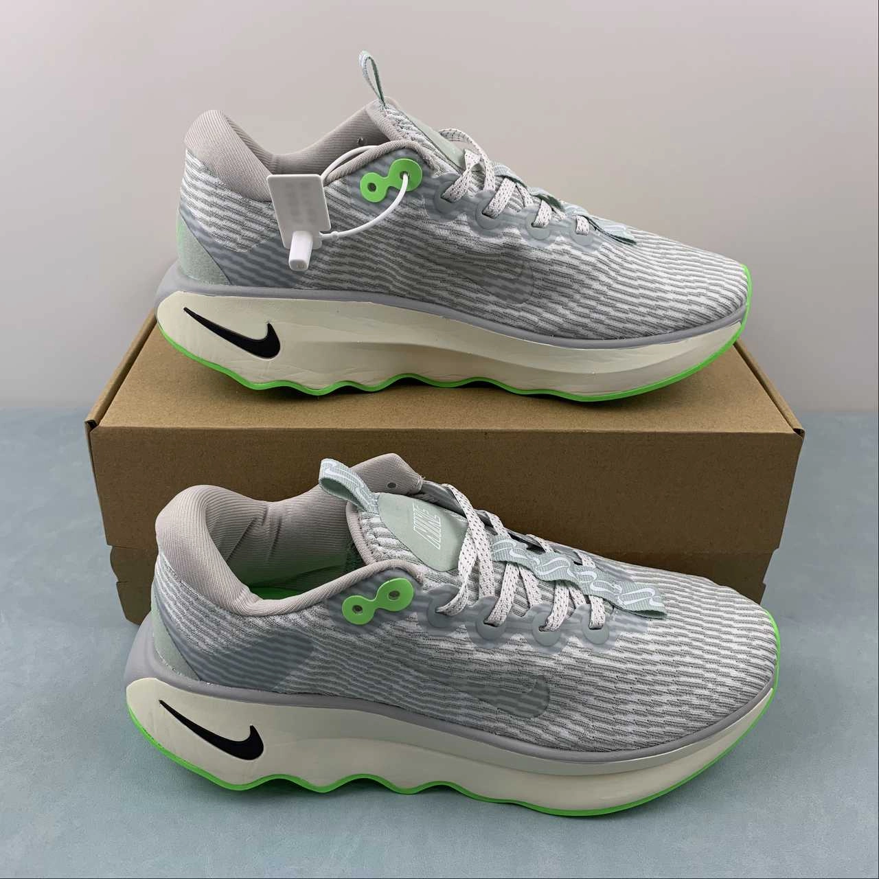 Nike Motiva Light Silver Green Strike Coconut Milk DV1238-002 MoistureWicking