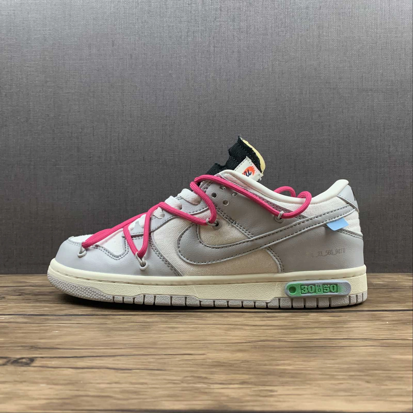 Dunk Low X Off-White 'Lote 30 de 50' DM1602-122 Memory Foam Insert Supportive Comfort