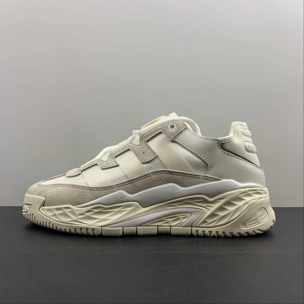 aerobic footwear cross - fit Adidas Niteball Beige Cream White