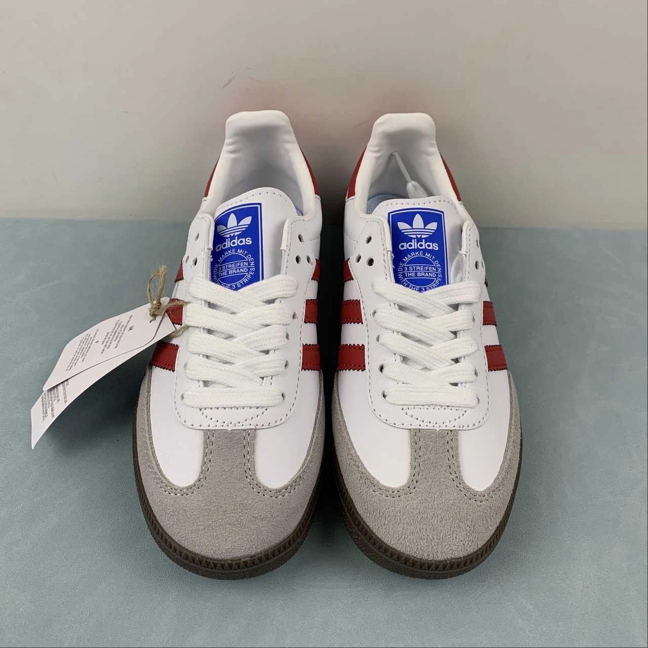 Easy on Rock Jog Adidas SAMBA OG White Better Scarlet Supplier Color IG1025