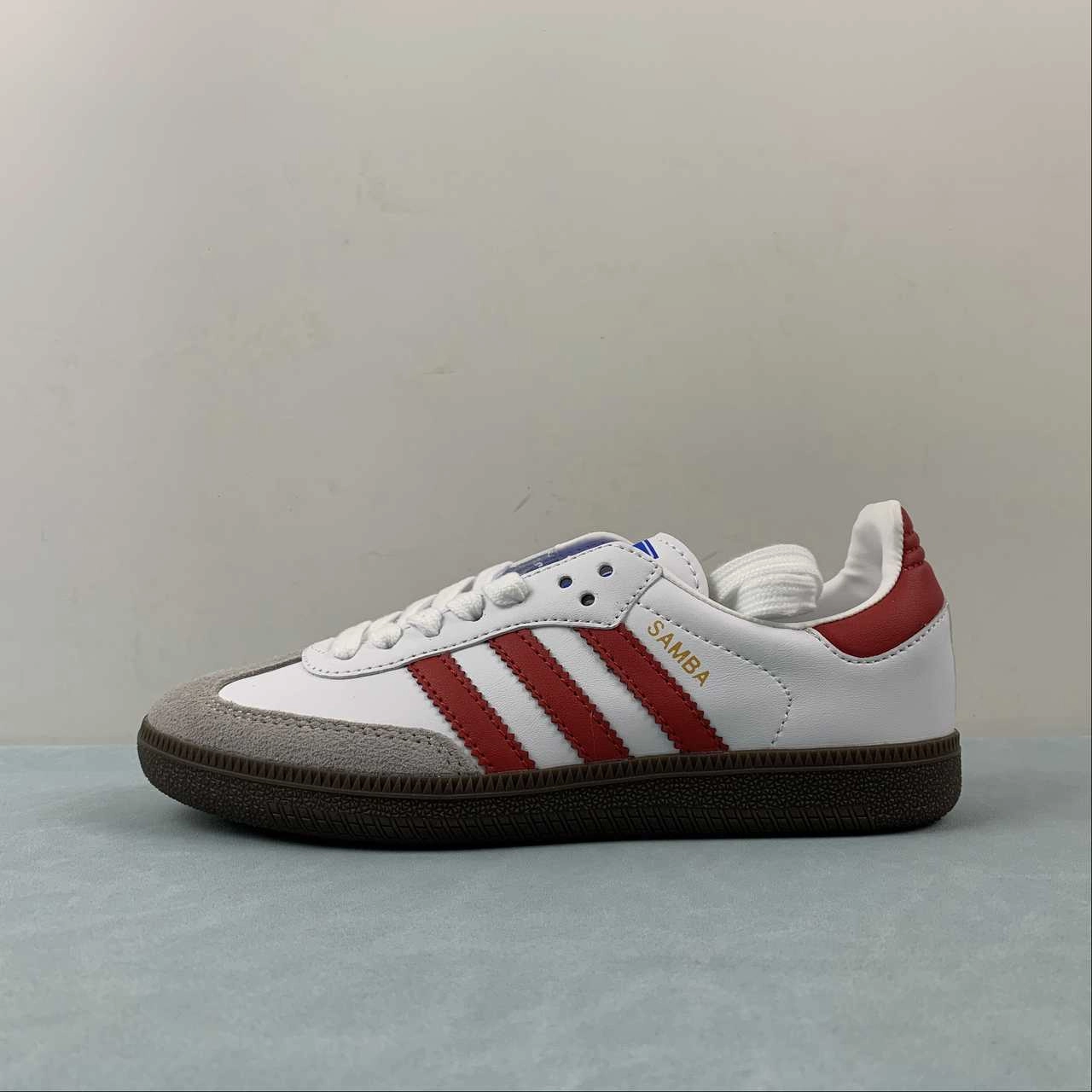 Adidas SAMBA OG White Better Scarlet Supplier Color IG1025 Light Comfort Easy   wear
