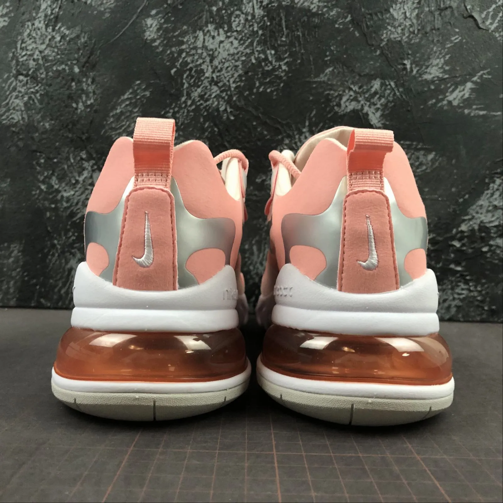 Air Max 270 React Coral Pink Silver CQ5420-611 narrow - fit - for - narrow - feet shoes Subtle