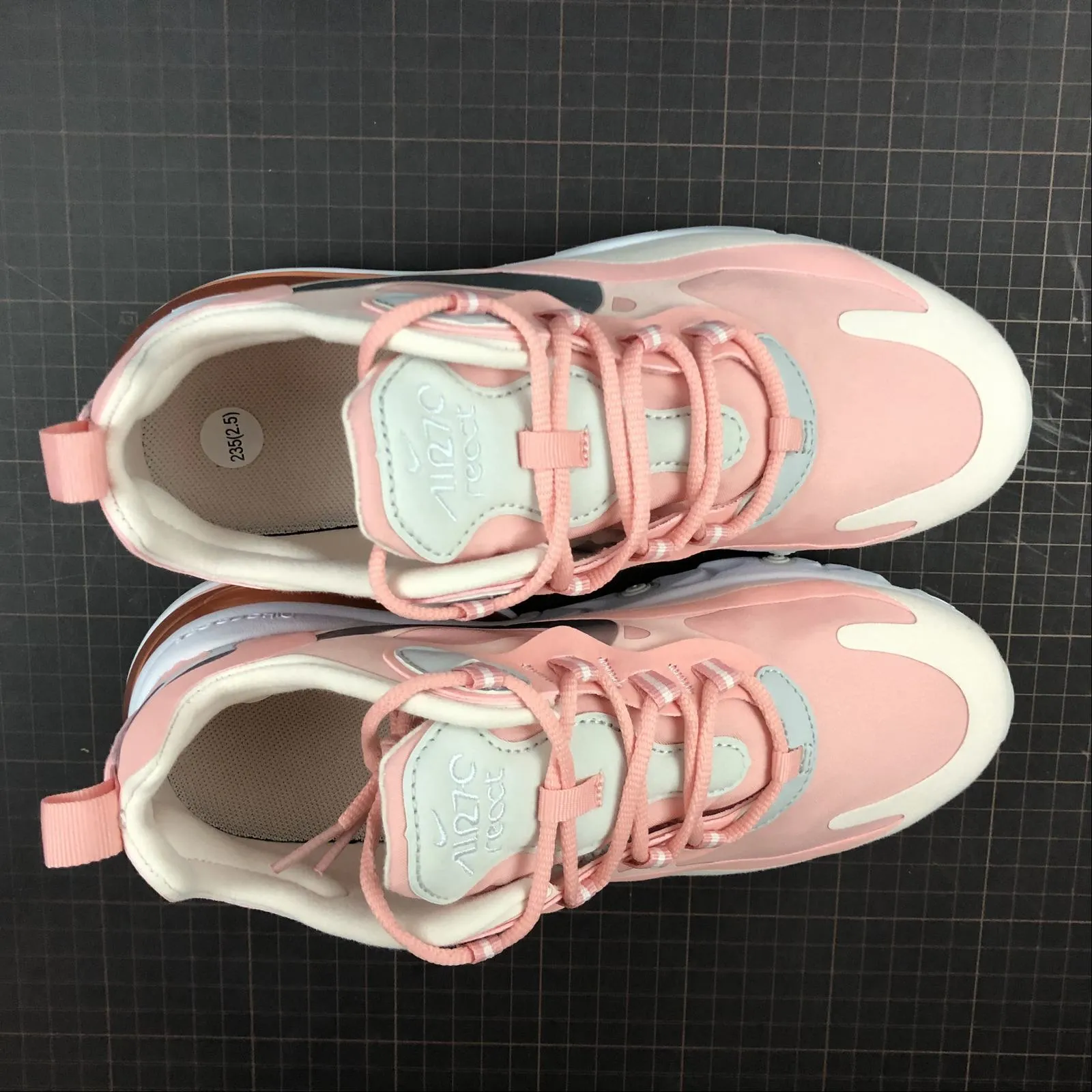 quick dry Air Max 270 React Coral Pink Silver CQ5420-611