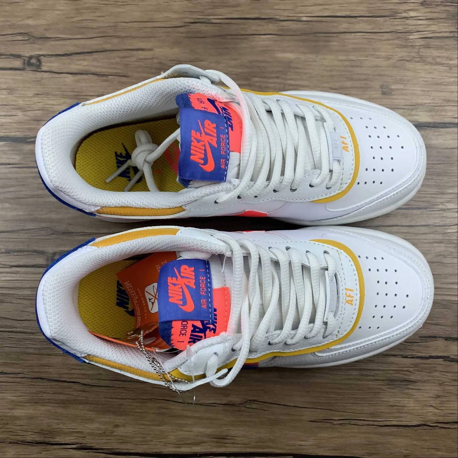 Comfy Wear Sporty Look Air Force 1 Shadow White Crimson Blue CI0919-105