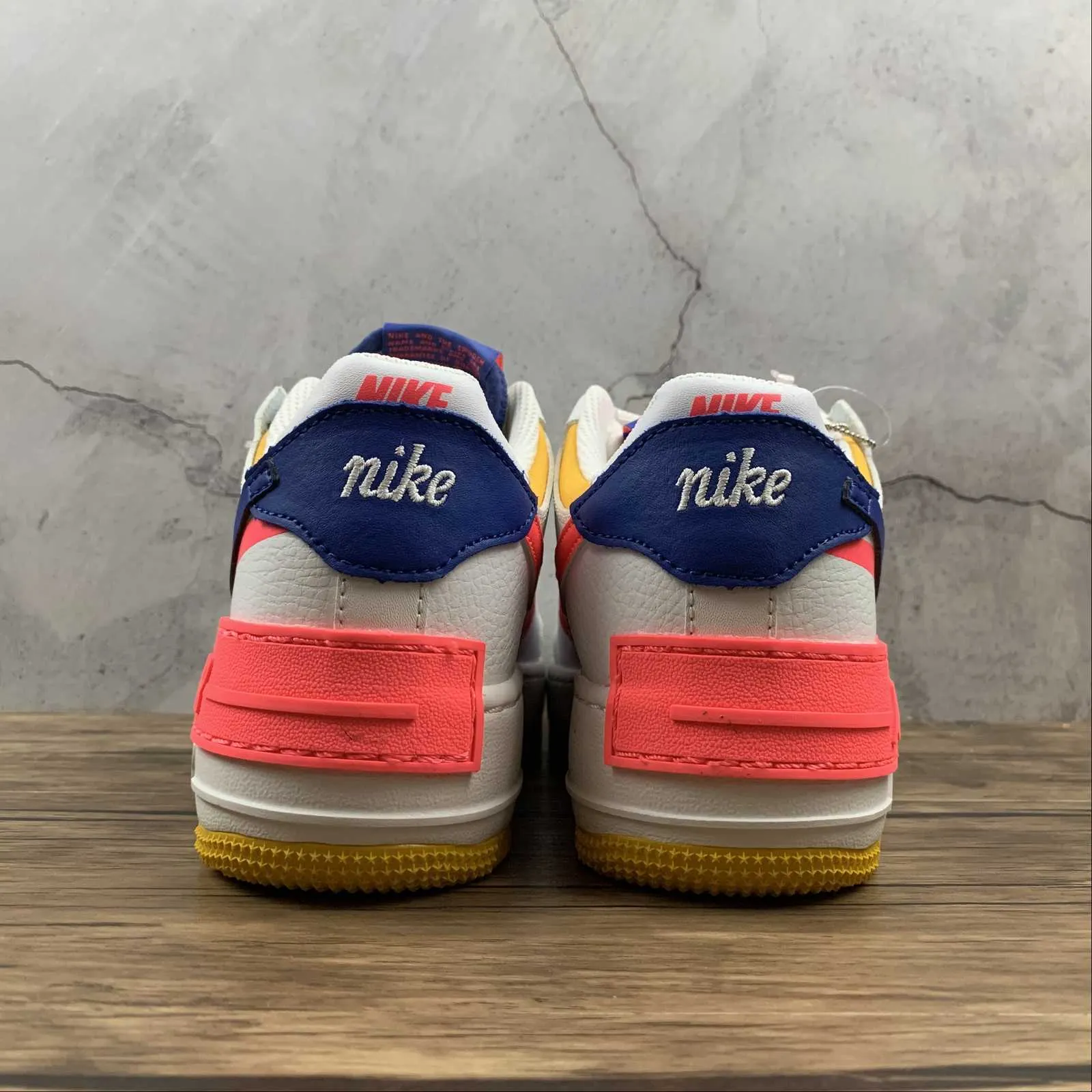 Neutral Wear Breathable   lining Air Force 1 Shadow White Crimson Blue CI0919-105