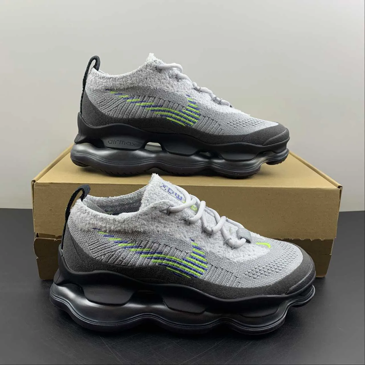 Air Max Scorpion FK Black Volt Wolf Grey Dark Smoke Grey 36-47 DJ4701-002 Shock Cushion