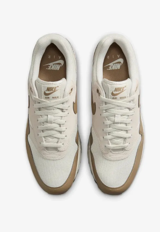 padded - collar - comfortableness shoes Nike Air Max 1 Essential Phantom Khaki