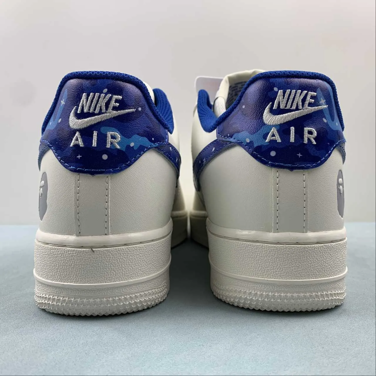 Air Force 1 07 Low BAPE White Navy Blue PF9055-759 Sleek Mood