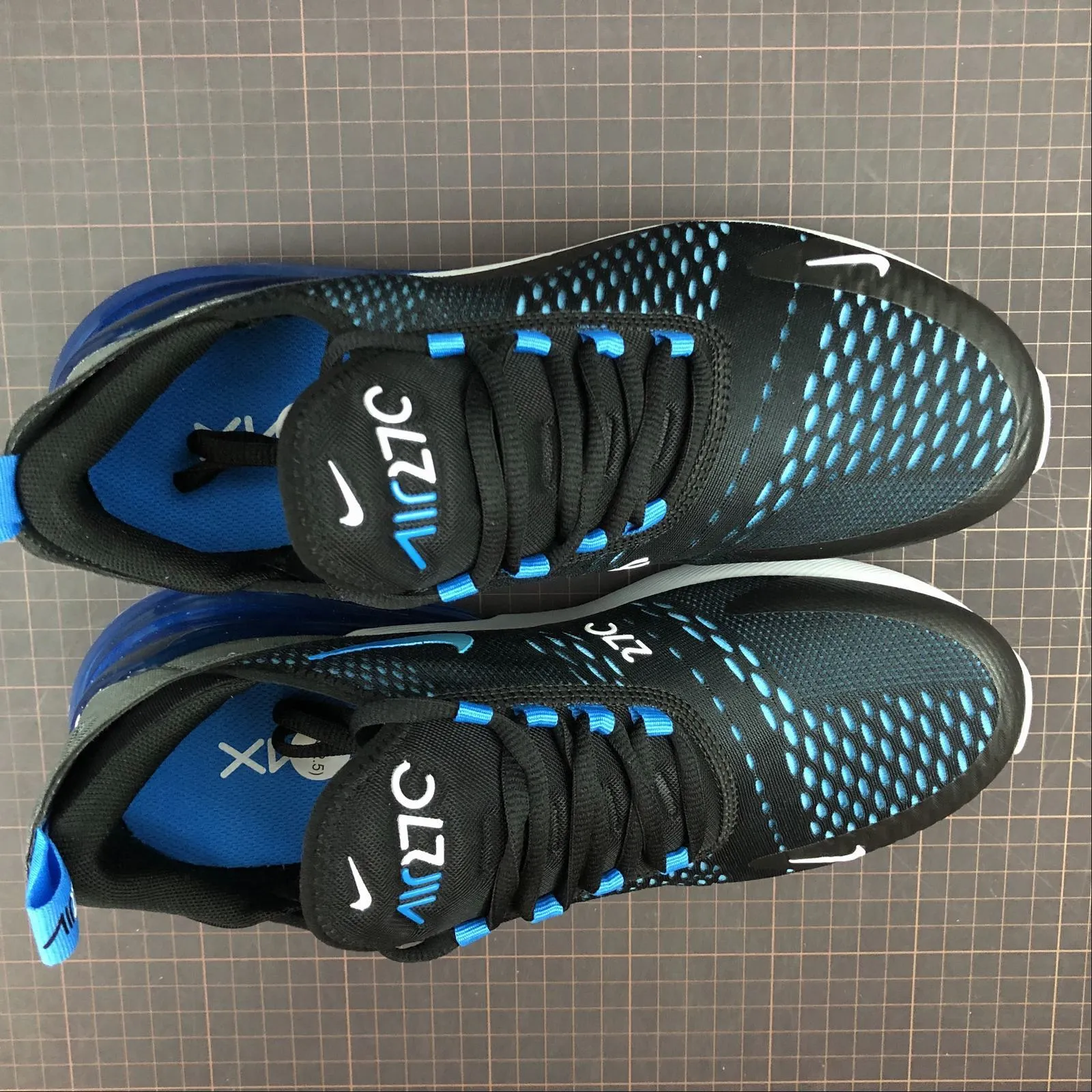 surfing shoes zippered Air Max 270 Black Photo Blue Blue Fury AH8050-019