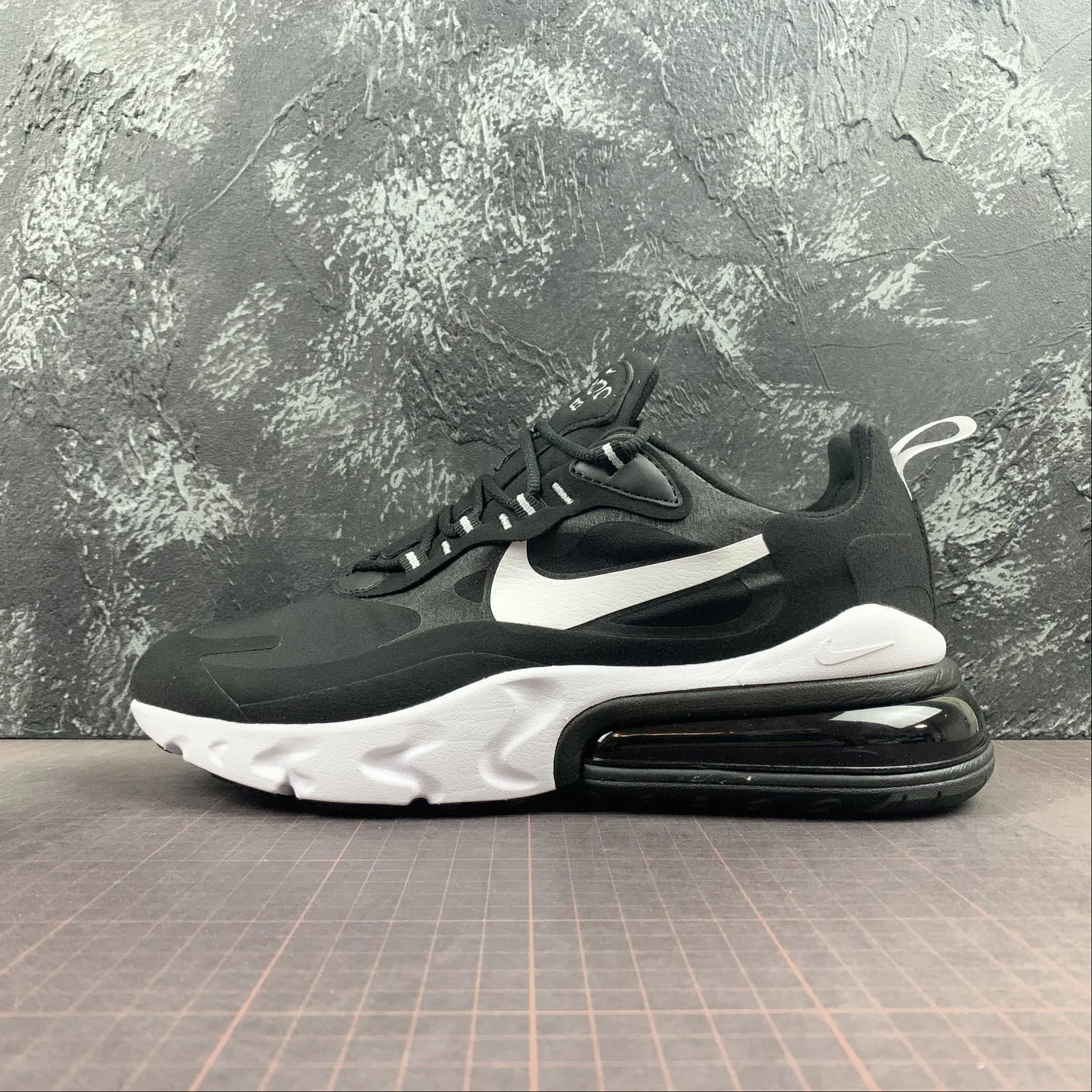 Air Max 270 React Black White AO4971-004 Minimalist Shoe Design Foot - care